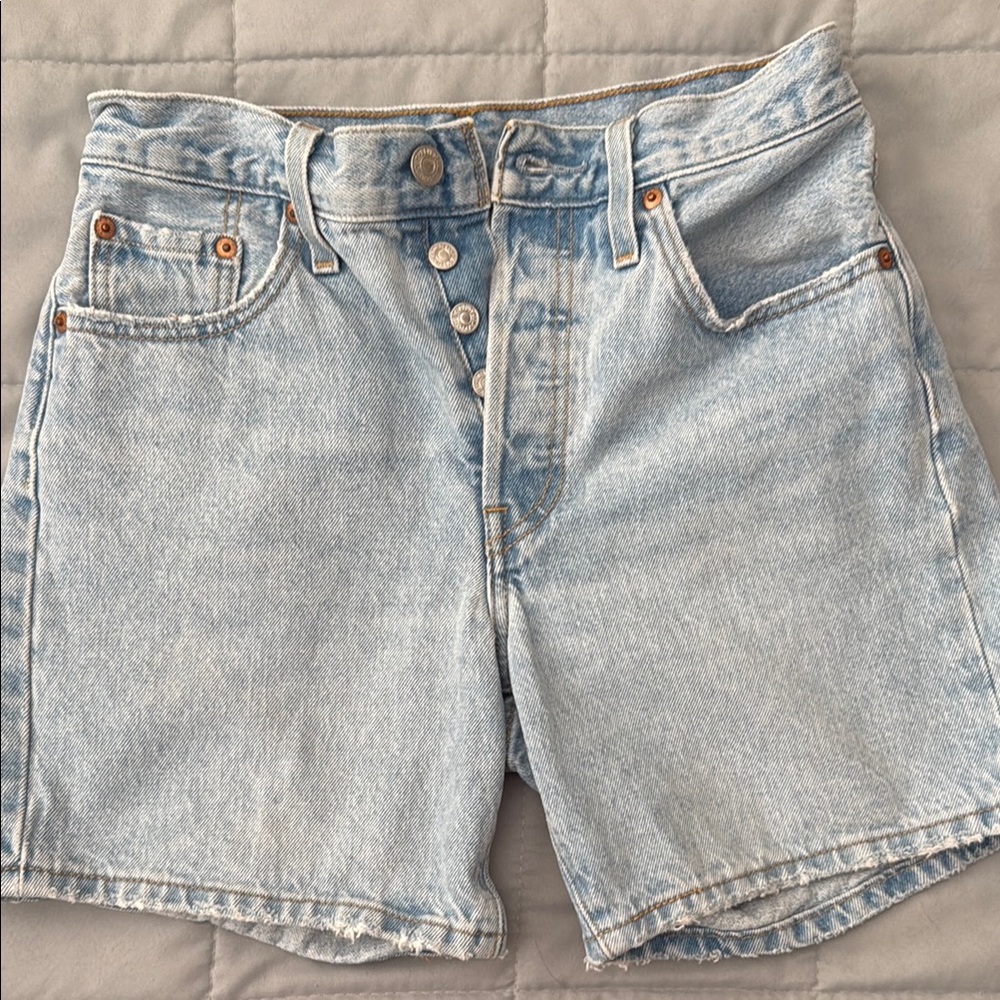Levi's Blue Jean Shorts High-Waisted Vintage Style